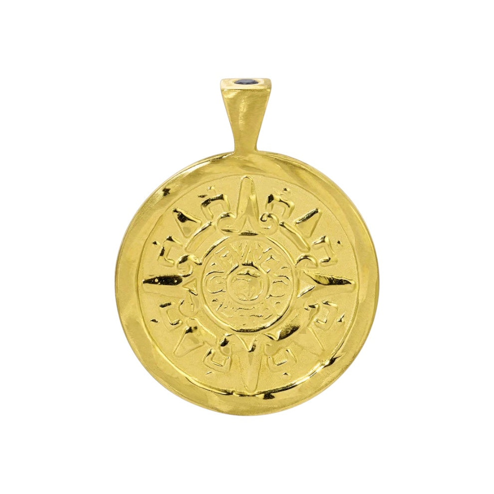 AZTEC SUN MEDALLION PENDANT