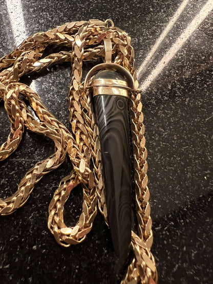 moonstone agate charm pendant