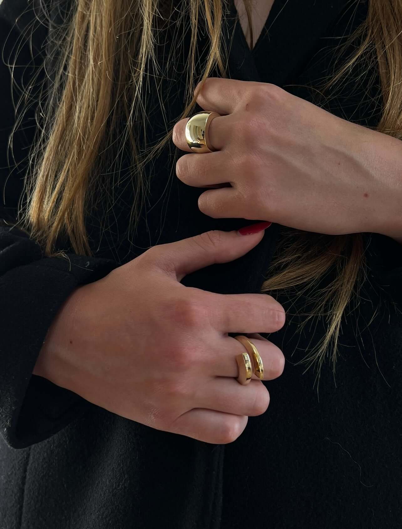 18k gold rings