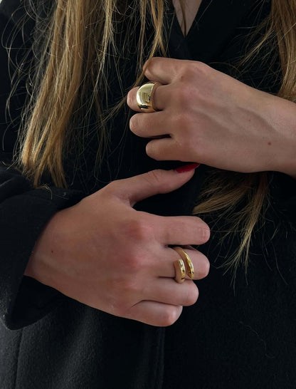 18k gold rings