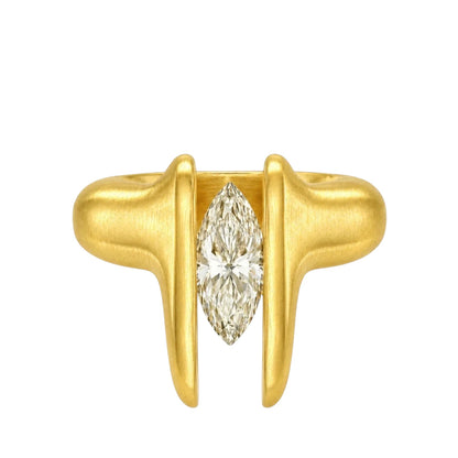 TUSKS MARQUISE DIAMOND RING