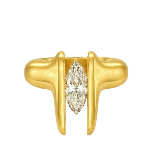 TUSKS MARQUISE DIAMOND RING