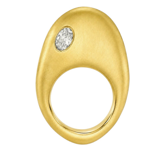 GOLDEN EGG DIAMOND RING