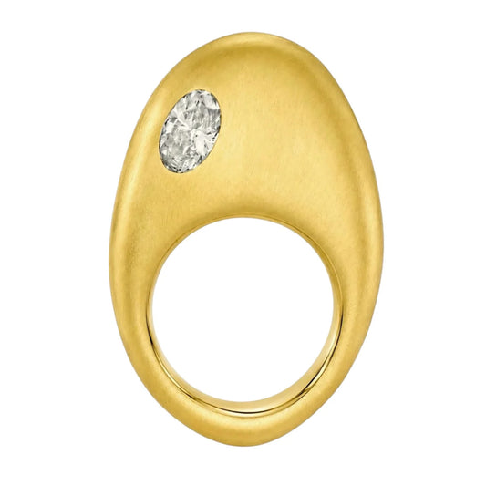 GOLDEN EGG DIAMOND RING