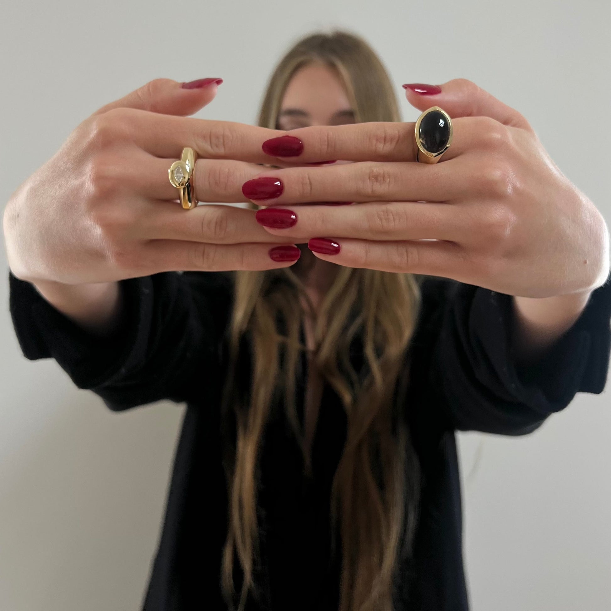 18k gold rings
