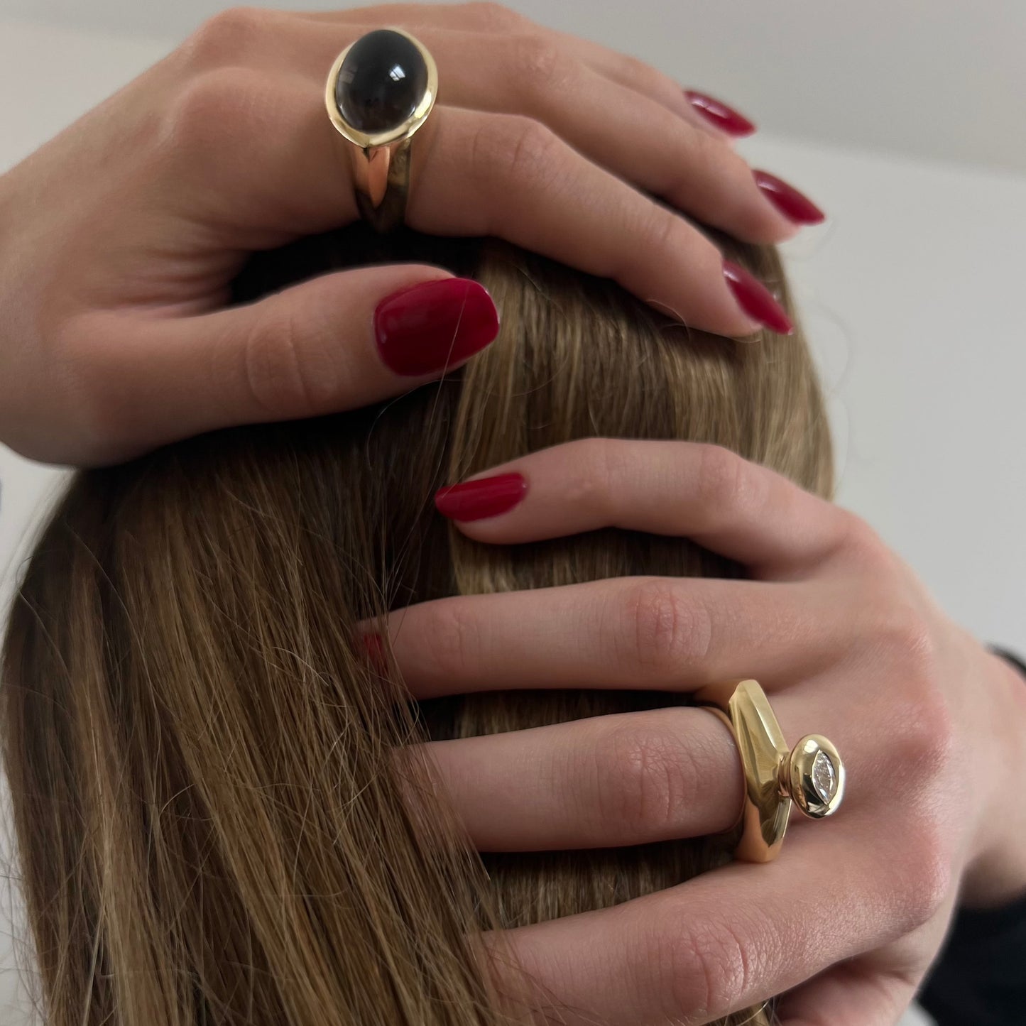 18k gold rings