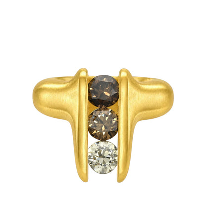 TUSKS OMBRÉ DIAMOND RING