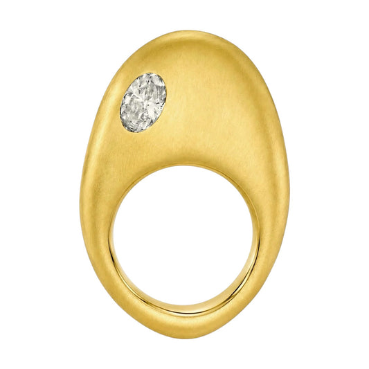 GOLDEN EGG DIAMOND RING